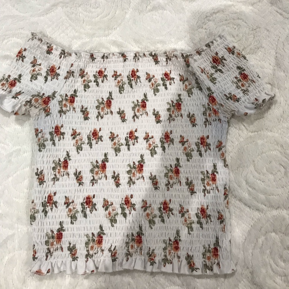 Floral off shoulder top